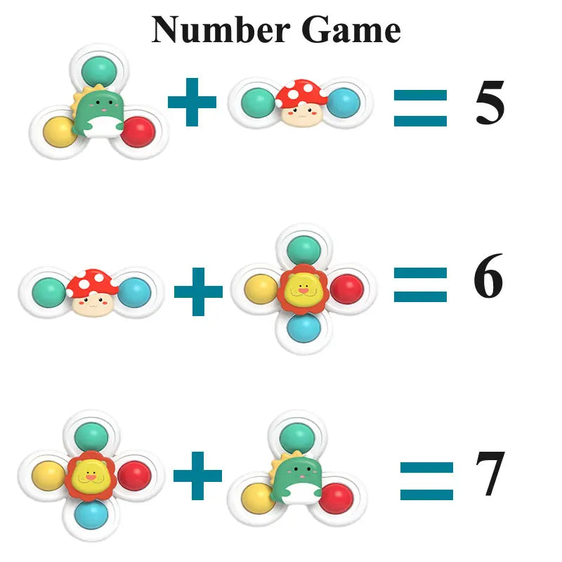 Suction Cup Spinning Cartoon Animal