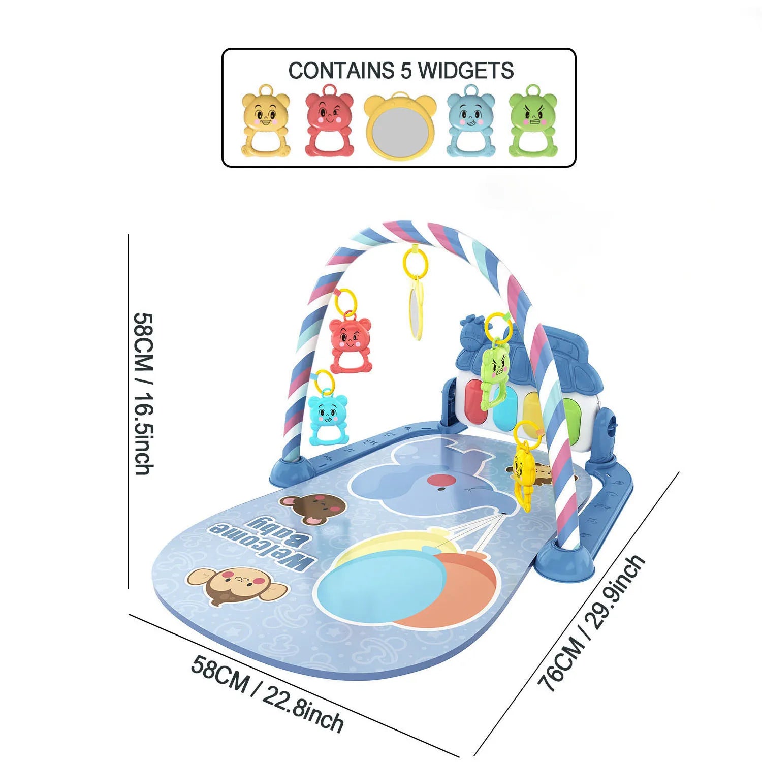 Music Fitness Baby Crawling Mat Activities