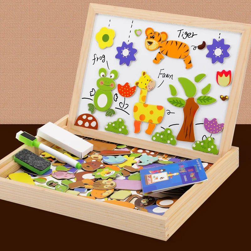 Montessori Animals Magnetic and Drawing Board