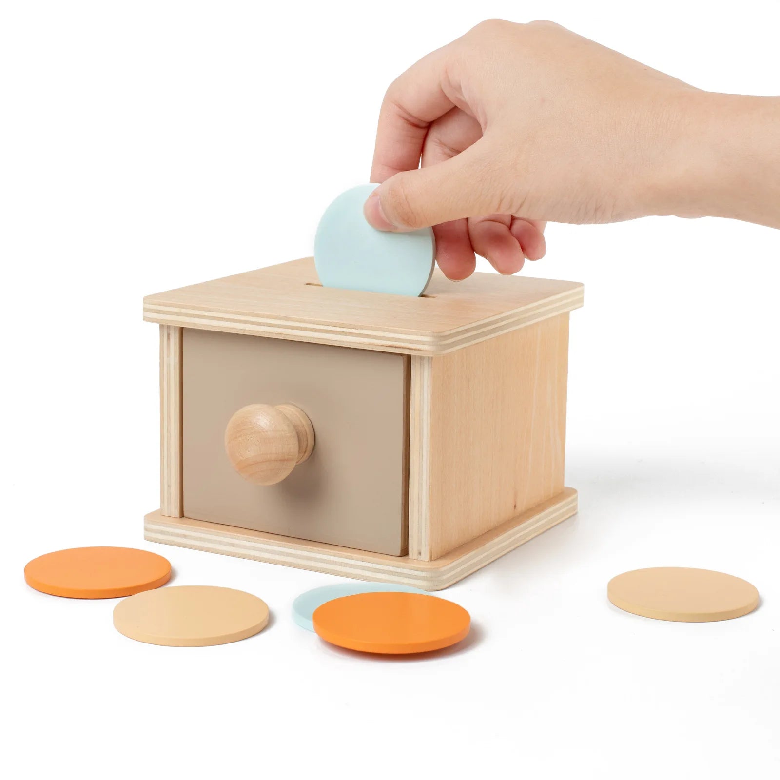 Montessori Colorful Wooden Functional Box
