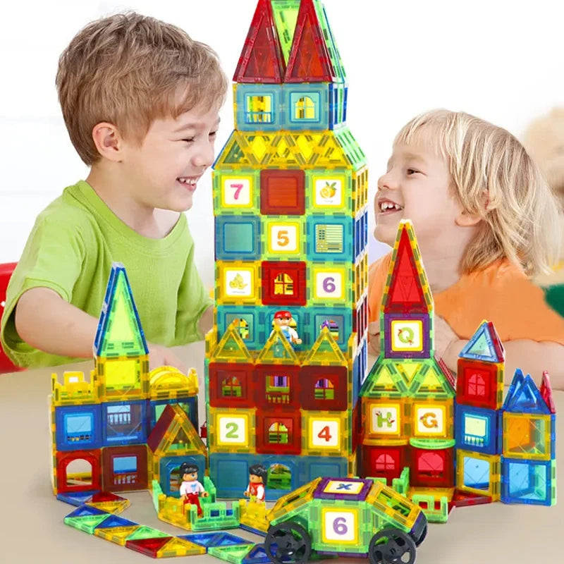 Montessori Magnetic Building Blocks Set
