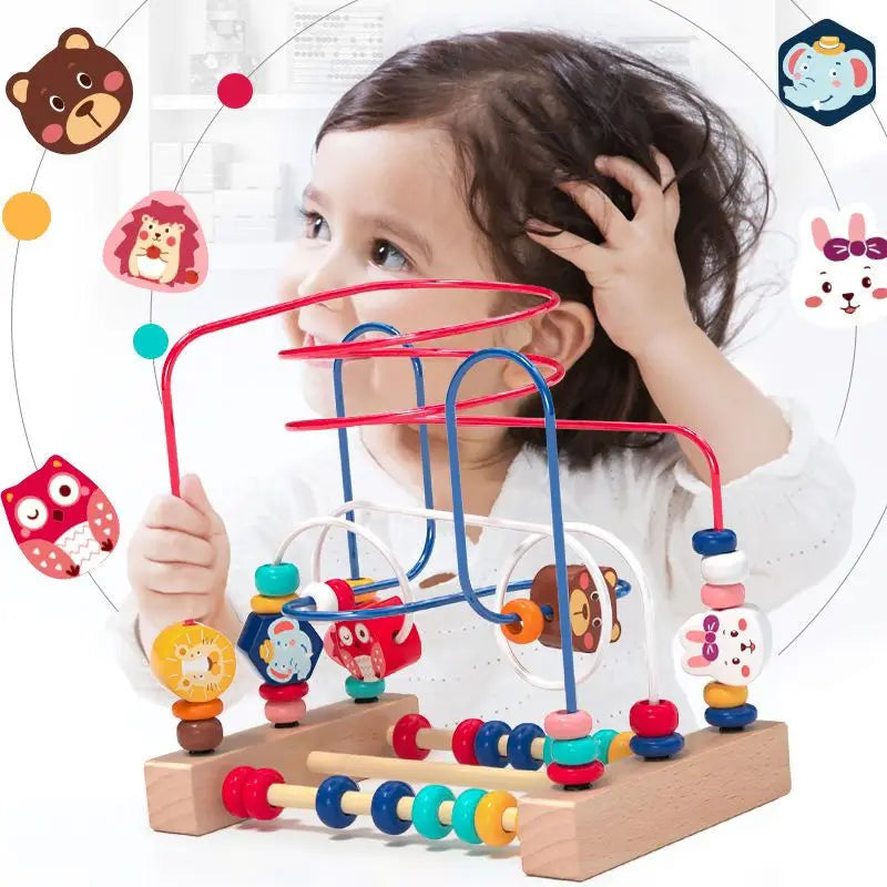 Montessori Wooden Roller Coaster Toys