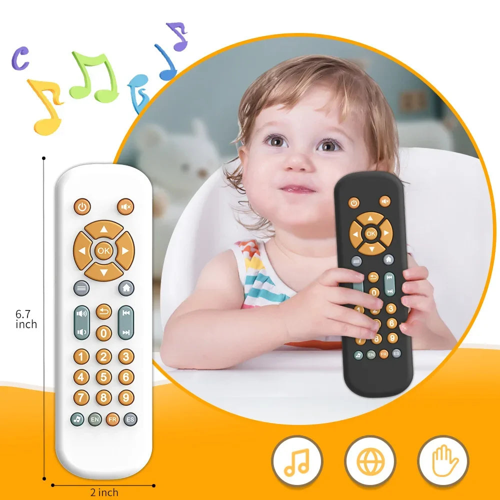 Infant Simulation TV Remote Control Toys with Music and Light