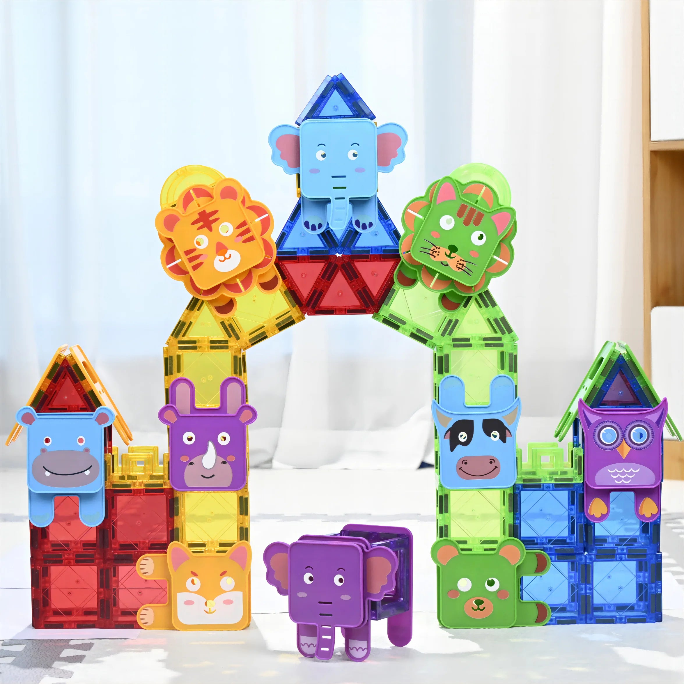 Montessori Magnetic Building Blocks Set