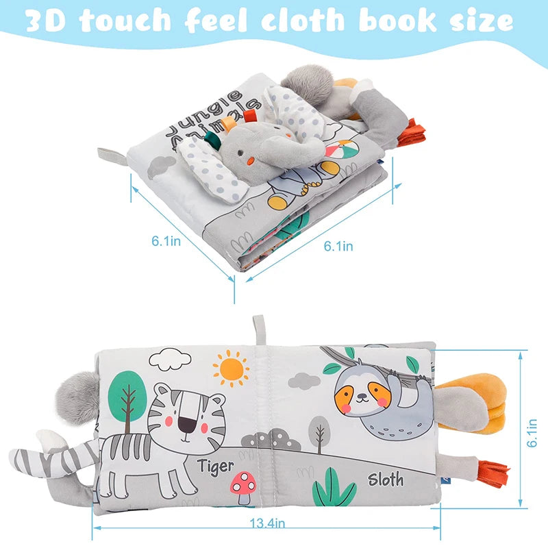 3D Touch Feel High Contrast Cloth Book