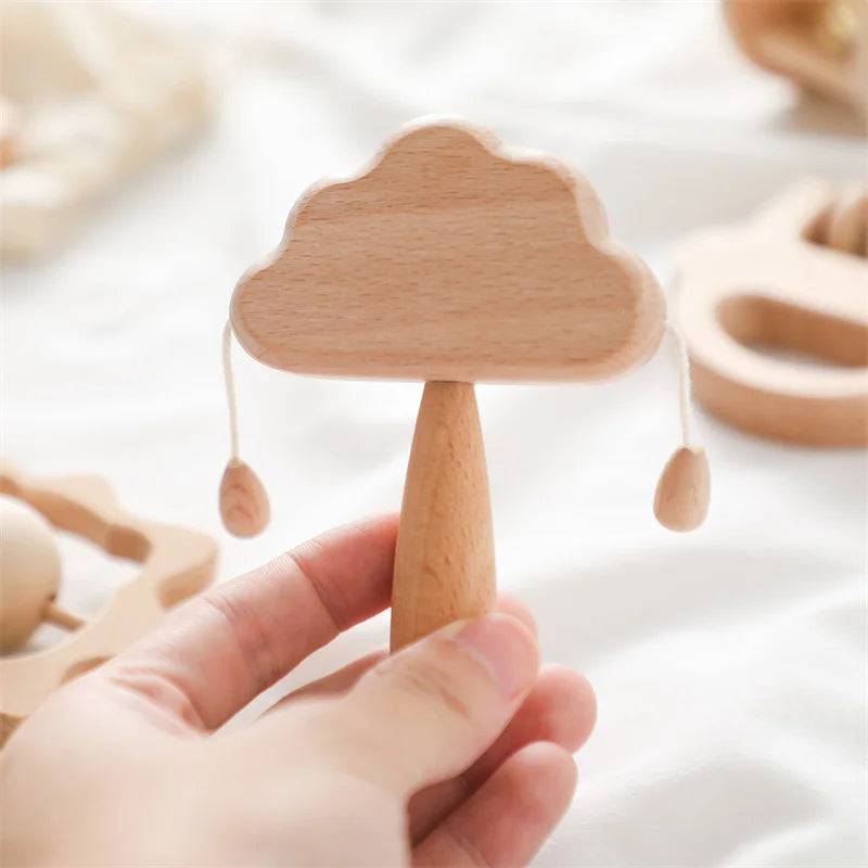 Wooden Chew Handheld Toys