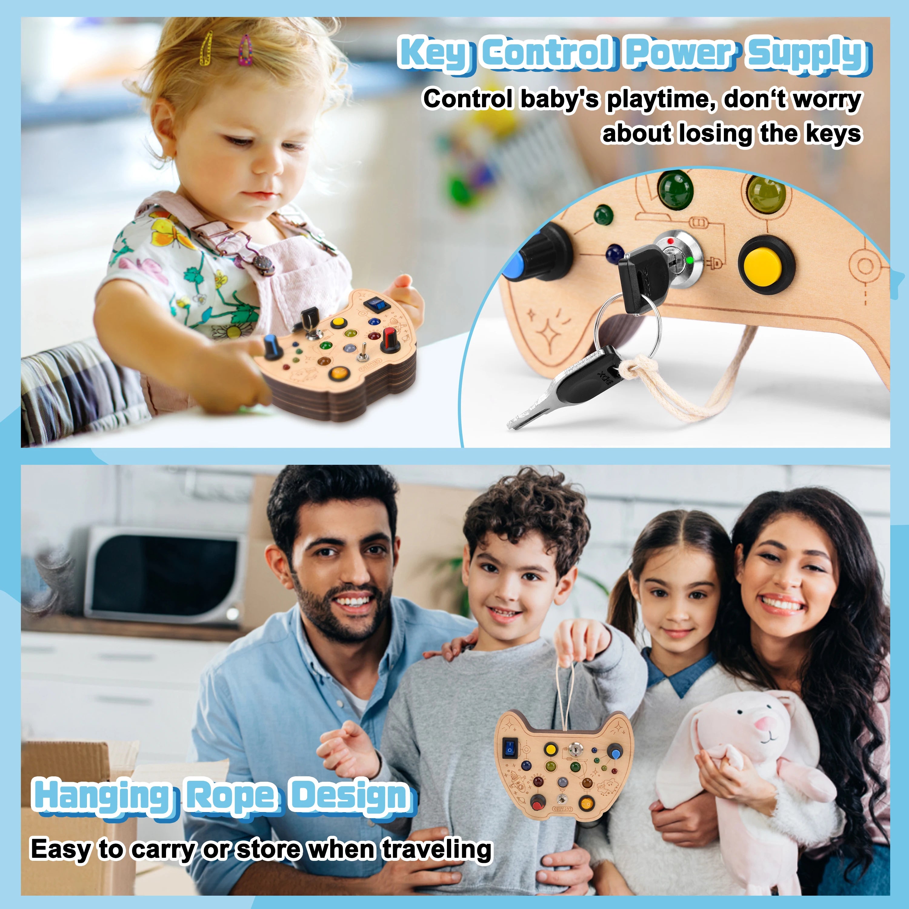 Montessori LED Learning Busy Board