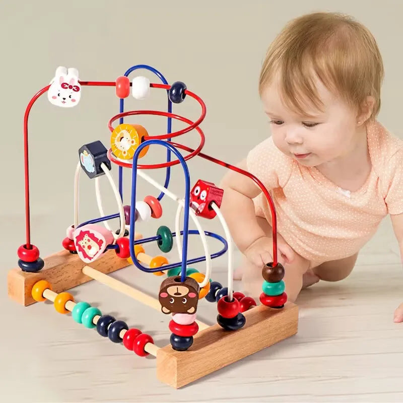Montessori Wooden Roller Coaster Toys