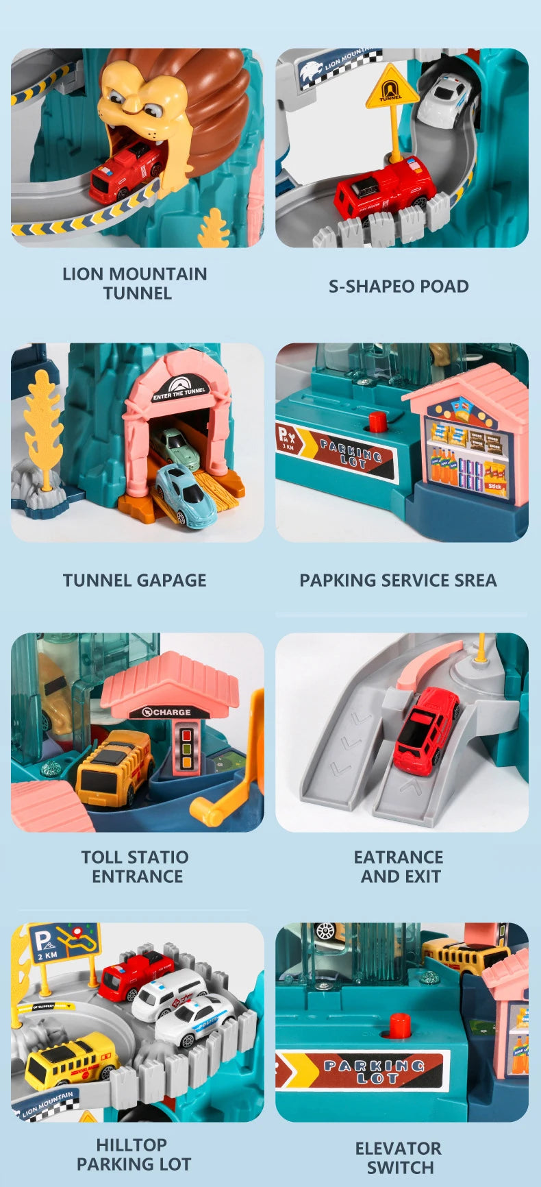 Lion Theme Car Track