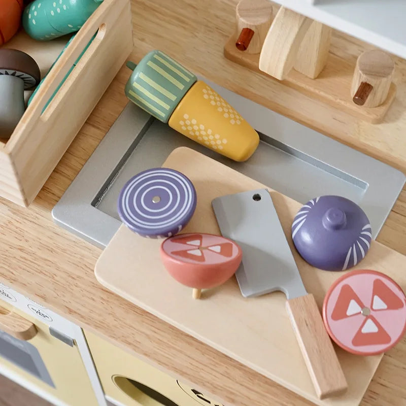 Wooden Kitchen Cutting Food Accessories Set
