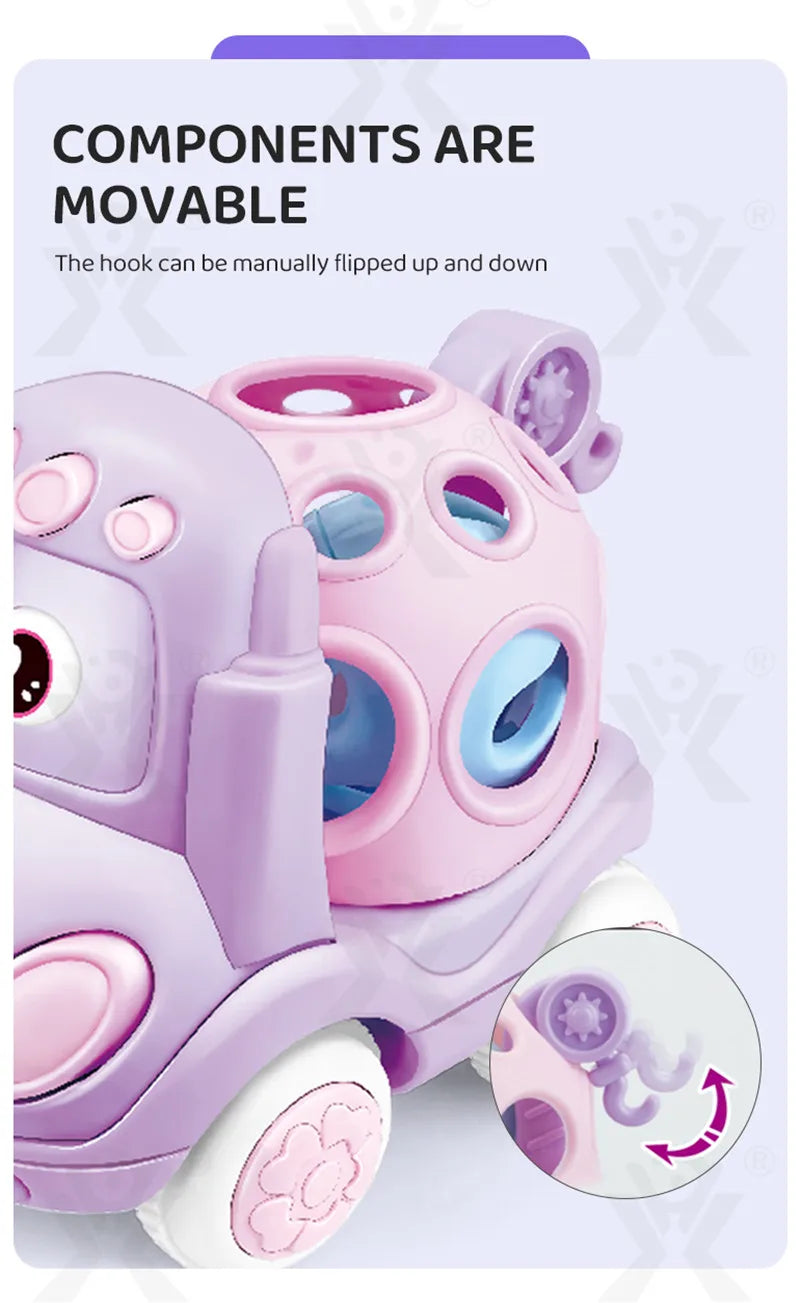 Soft Rubber Push and Go Vehicles