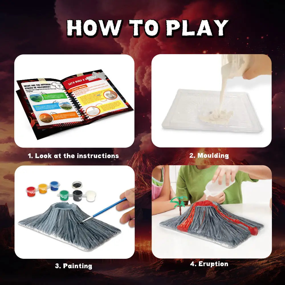 Volcano Eruption Experiment Set