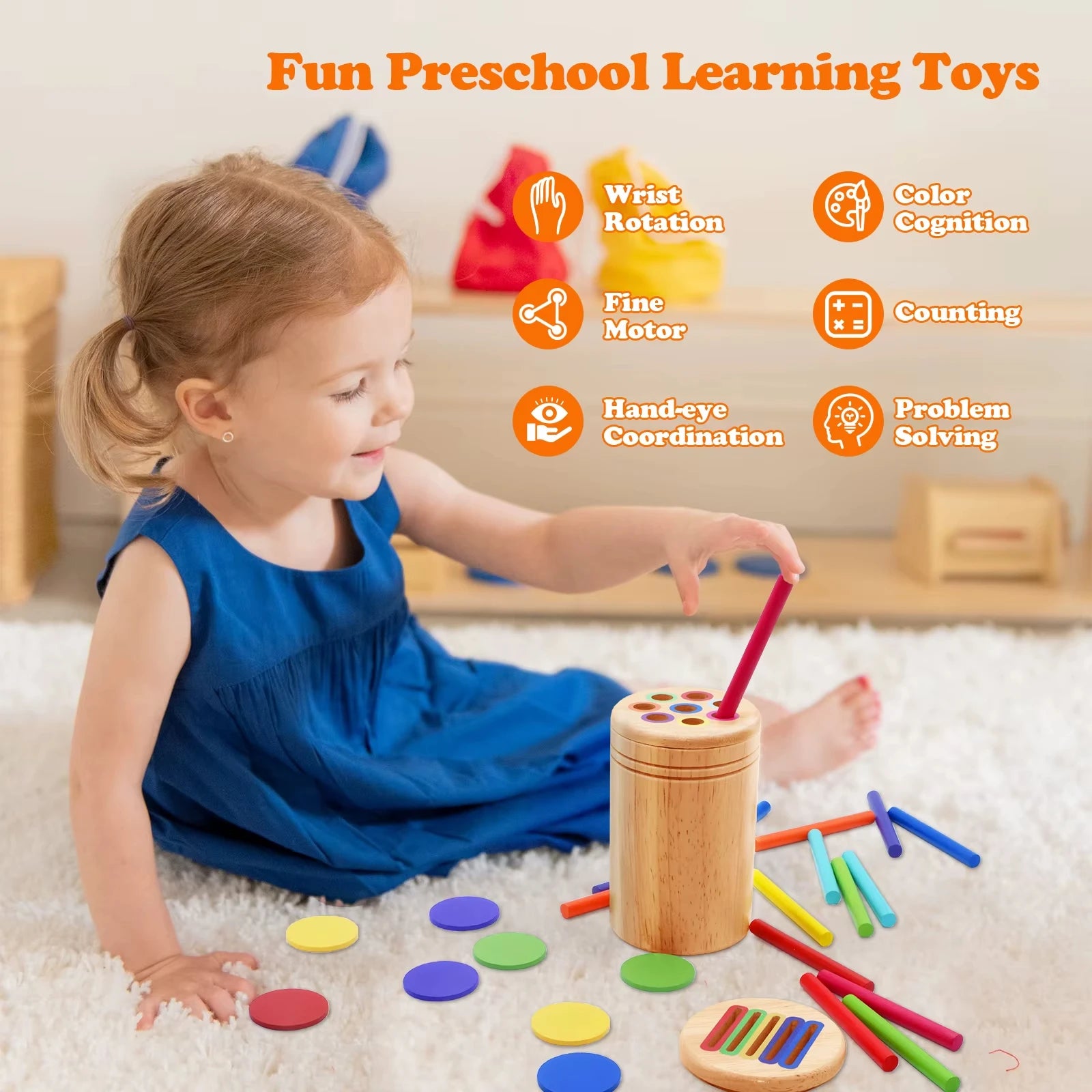 Montessori Matching Wooden Toys