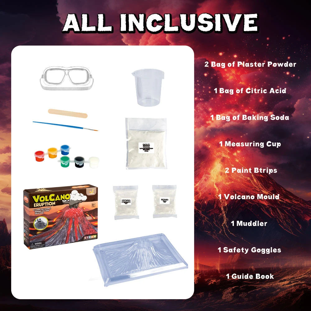 Volcano Eruption Experiment Set