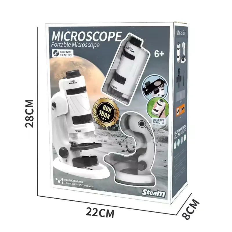 60X-120X Portable Child Microscope Kit