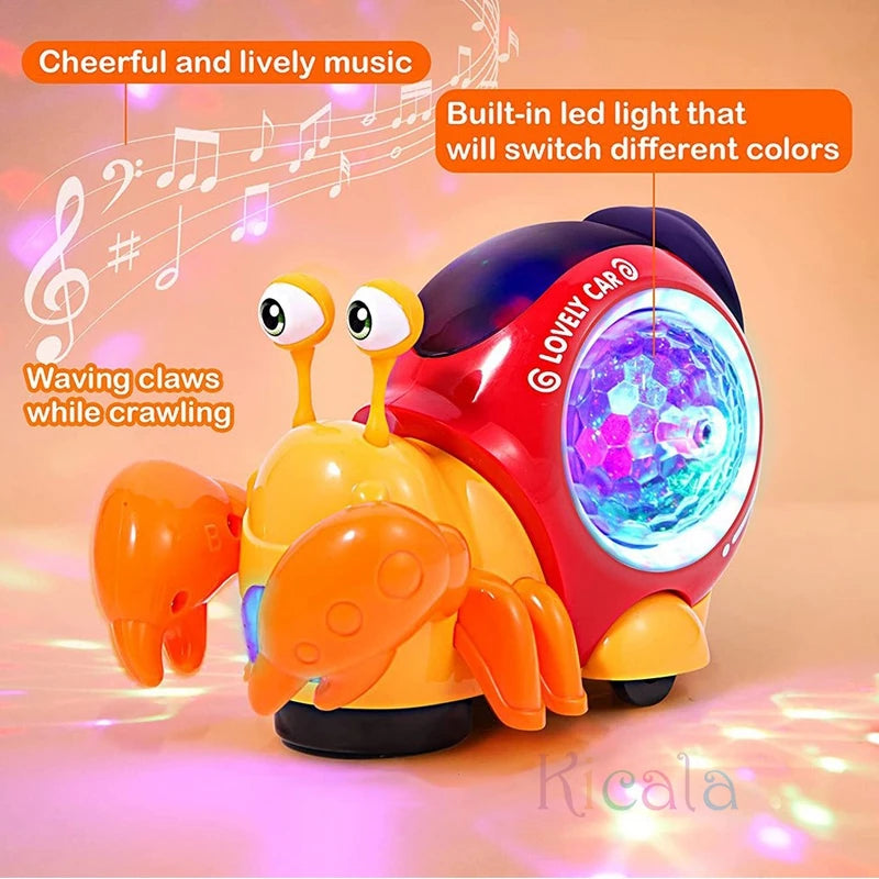Crawling Crab With Music Light Up