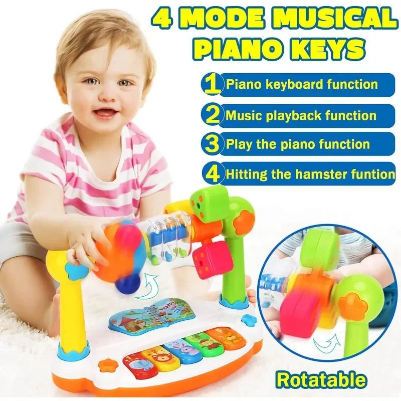 Piano Keyboard with Light Sound and Musical Toy