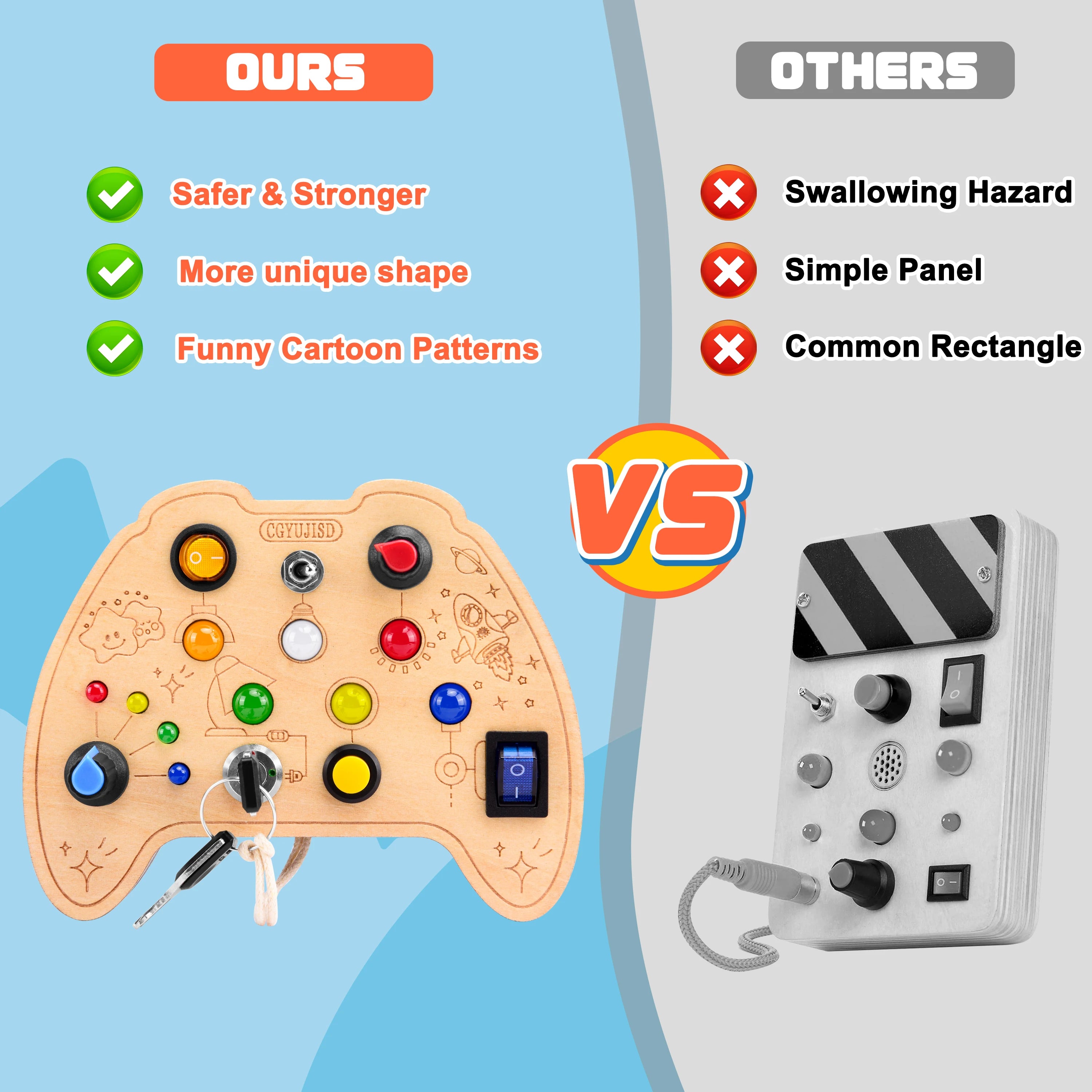 Montessori LED Learning Busy Board