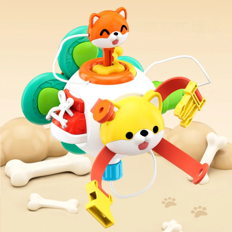 Baby Busy Board Sensory Cube