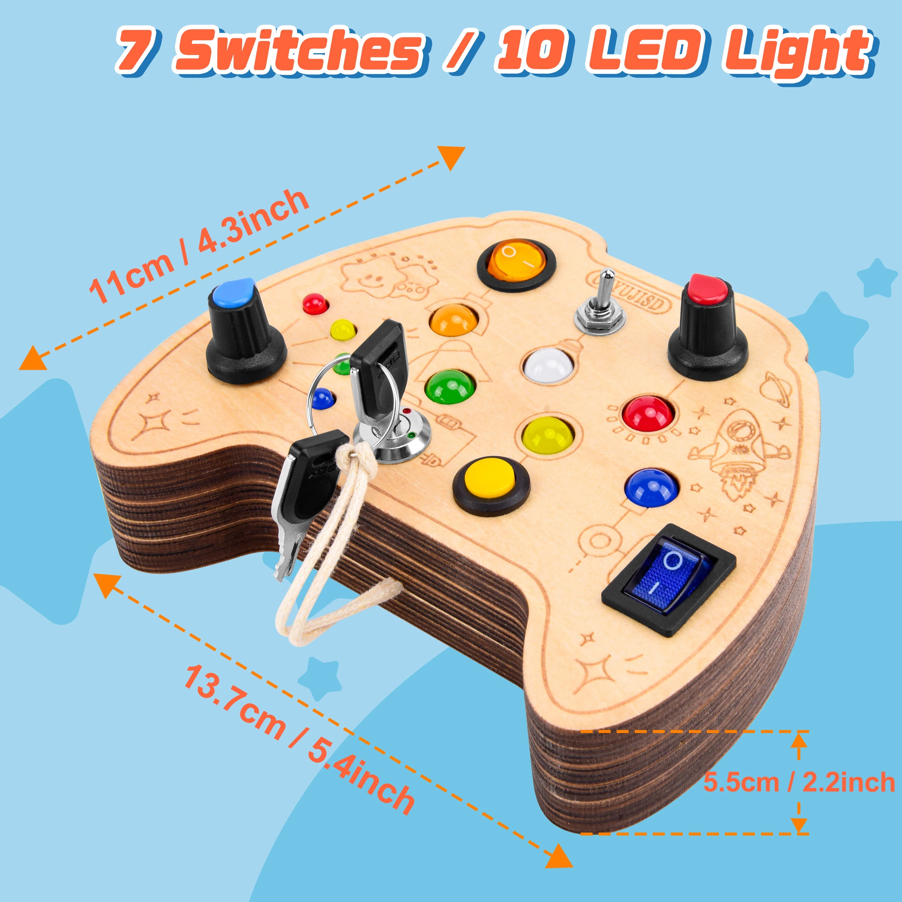 Montessori LED Learning Busy Board