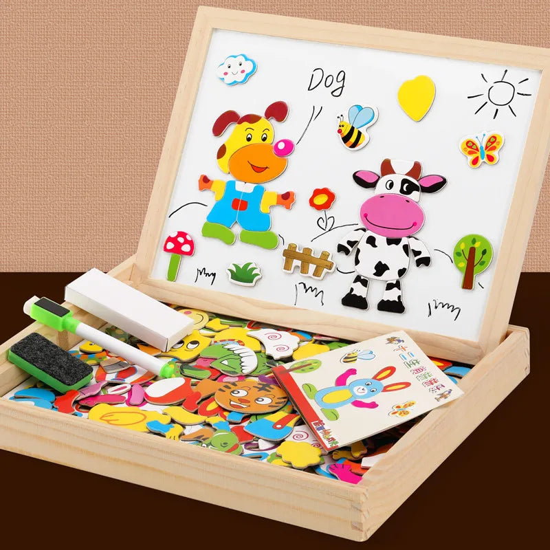 Montessori Animals Magnetic and Drawing Board